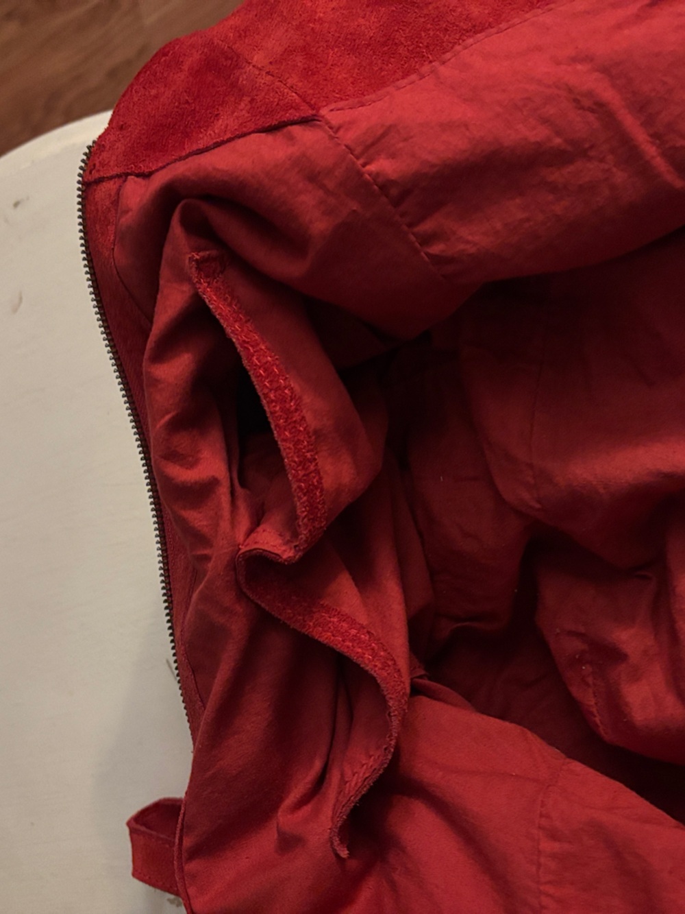 Red Suede Hobo Shoulder Bag - Women Free People - Picture 3 of 6